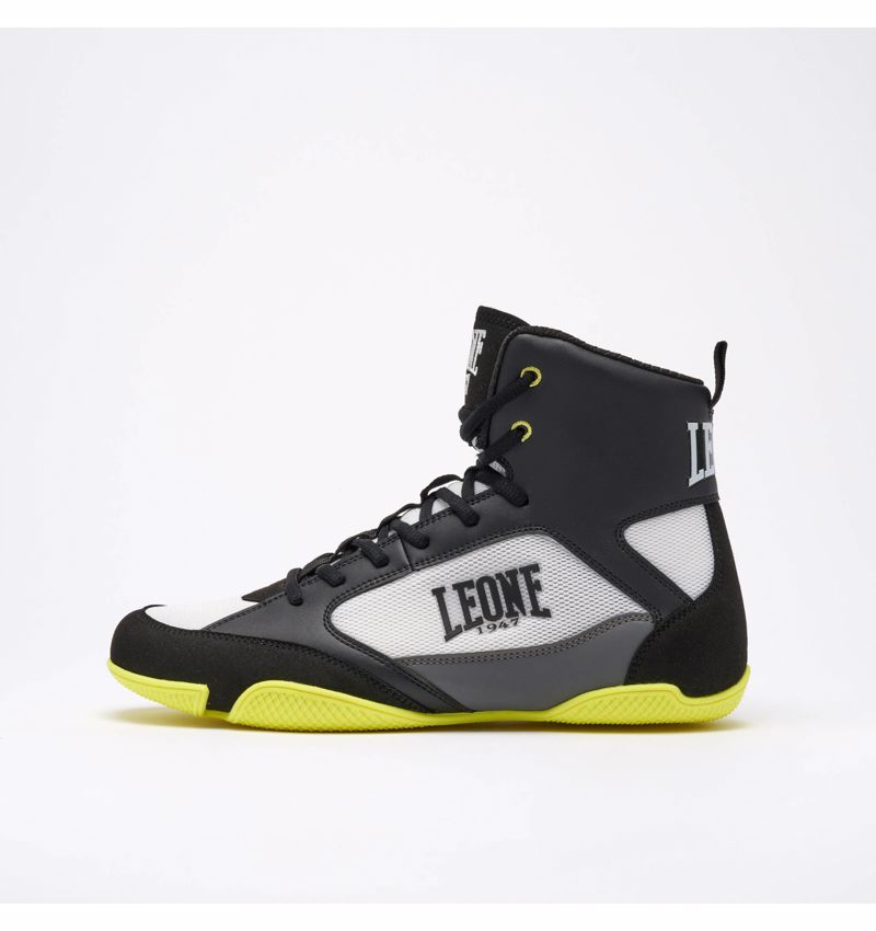 Leone PREMIUM BOXING SHOES - black/lime